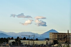 ベランダから望む富士山