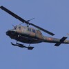 K川上空・自衛隊機（UH-1イロコイ≪ヒューイ≫）