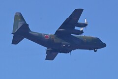K川上空・自衛隊機（C-130ハーキュリーズ）