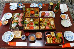 元旦・至福の昼食 (三段重全体)