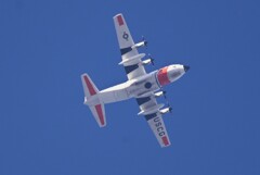 連絡道上空・米軍C-130ハーキュリーズ