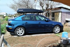 今度の菜園は小屋の真横に止められる