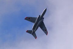 菜園上空・T-4練習機 