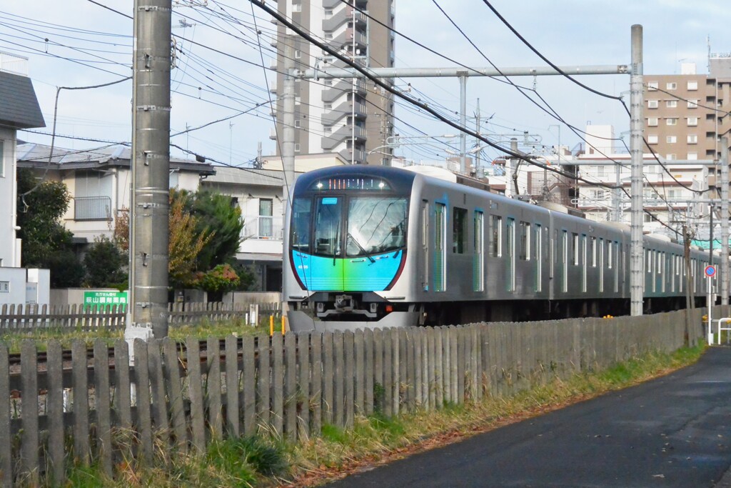 ウォークラリー朝の風景・西武4000系