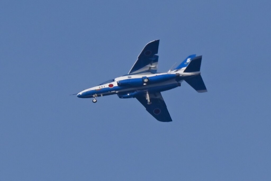 菜園上空・ブルーインパルスが航空祭の打ち合わせに来た！ 