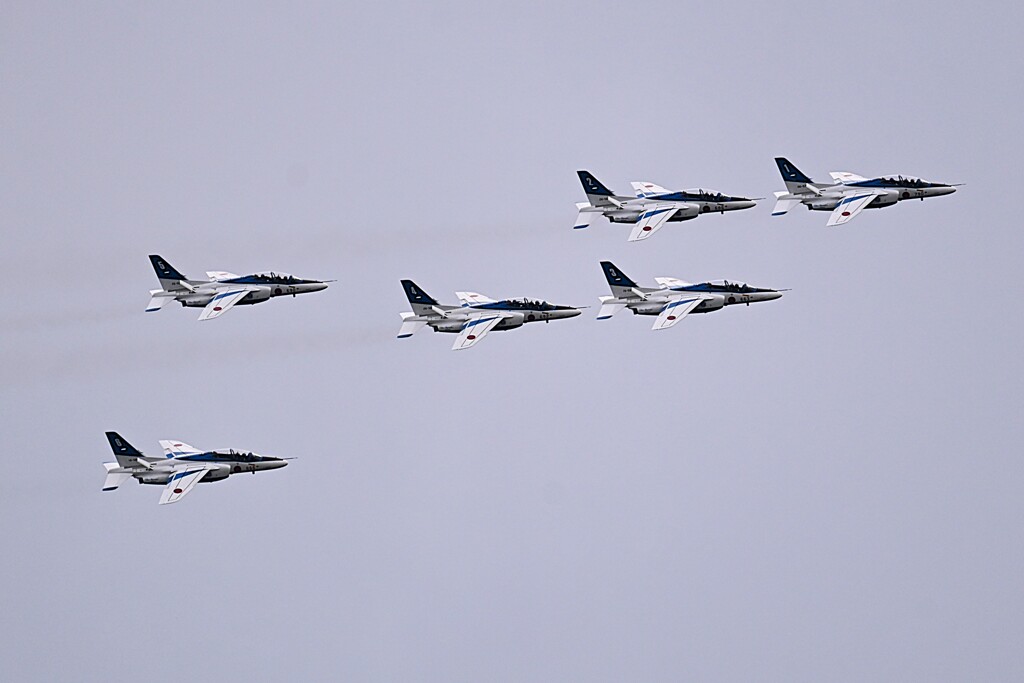菜園・入間航空祭の前日、インパルス予行演習 (1番機~6番機)