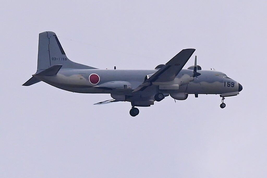 K川上空・自衛隊機（YS-11）