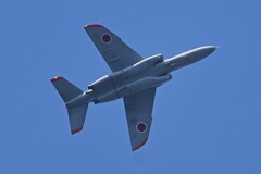 菜園上空・T-4練習機