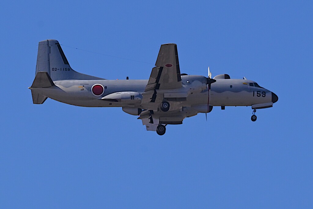 K川上空・自衛隊機（YS-11）