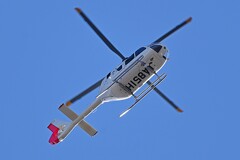 用水路上空・ドクターヘリ定刻飛行