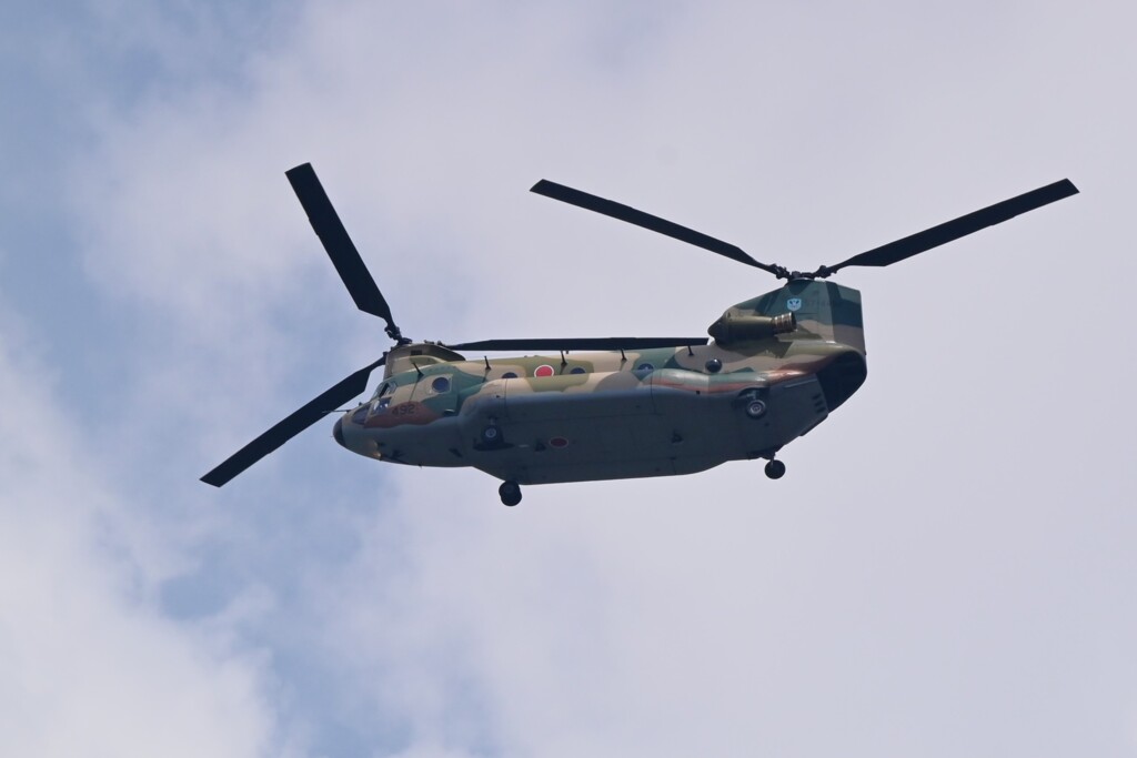 菜園上空・CH-47チヌーク