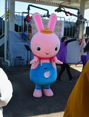 東村山でゆるキャラ祭り (ラビッツ村村長・らびっこ)