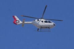 街中上空・ドクターヘリ昼前の出動