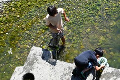 K川中流域・ああ夏休み・・