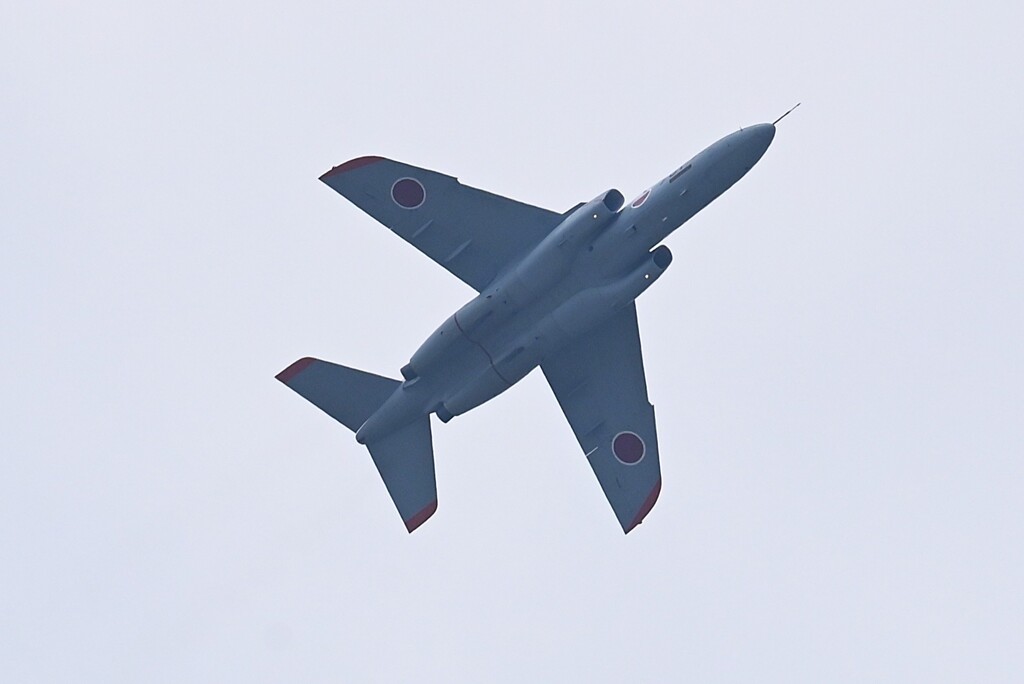 菜園上空・T-4練習機