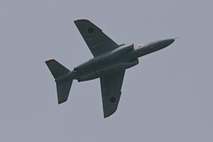 菜園上空・自衛隊機（T-4練習機）