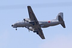 菜園上空・自衛隊機（YS-11）
