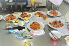 「クッキング実習」調理中１