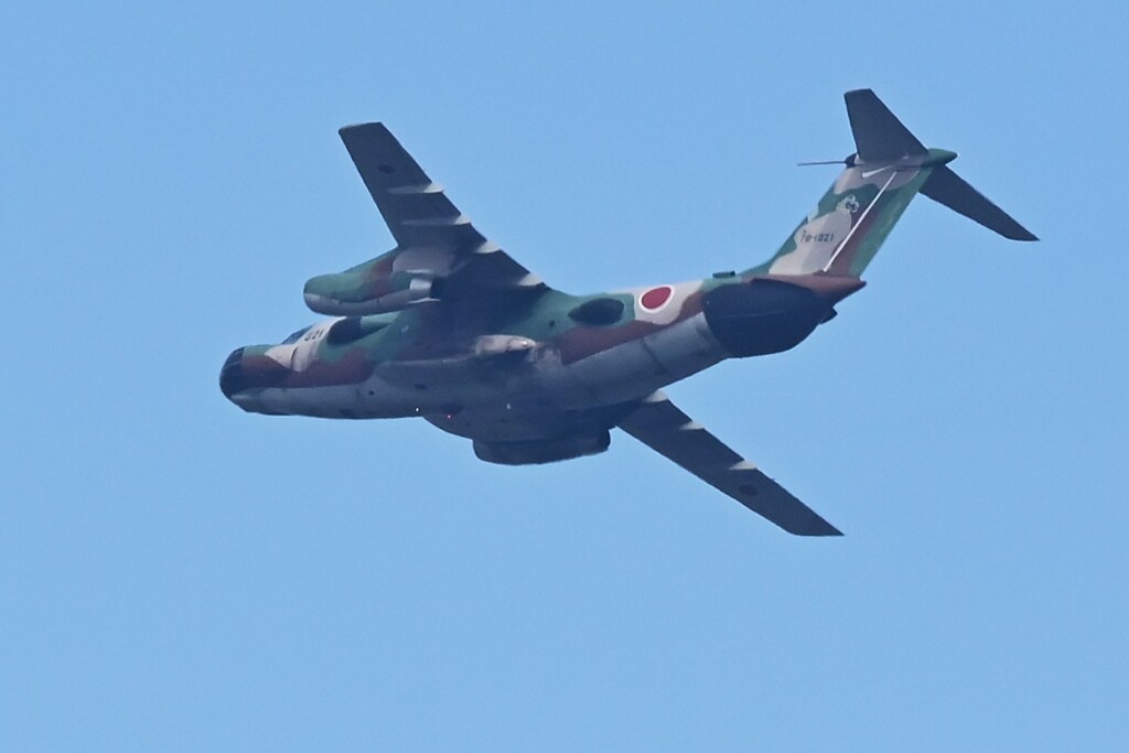 K川上空・自衛隊機（EC-1電子戦訓練機カモノハシ）