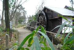 用水路・水車小屋のある公園.