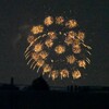 我が家のベランダより・荒川方面の花火 