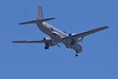 Ｋ川上空・YS-11