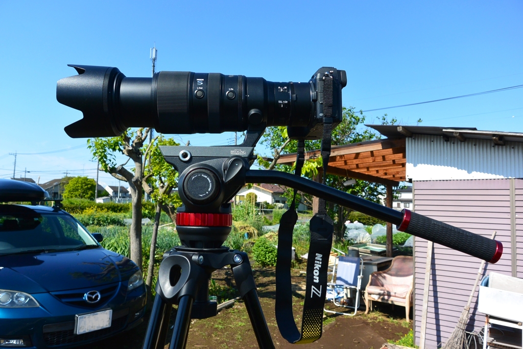 菜園・フルサイズ一眼Ｚ５マンフロットにセット
