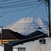 用水路・真っ白な富士山