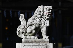 八坂神社・狛犬の「ウン」