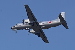 菜園上空・自衛隊機（YS-11） 