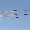 菜園上空・ブルーインパルス（アクロバット飛行） 