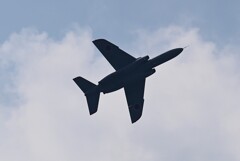 菜園上空・自衛隊機（T-4練習機）