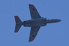 菜園上空・自衛隊機（T-4練習機） 