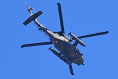K川上空・自衛隊機（UH-60J ブラックホーク）