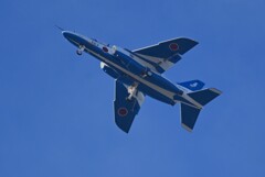 菜園上空・ブルーインパルス（基地へ帰還） 