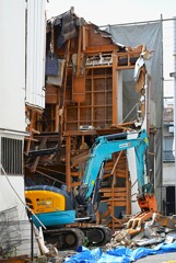 我が街の一角で・解体現場