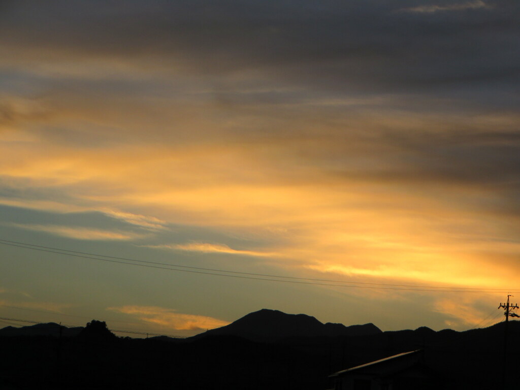 久しぶりの夕焼け