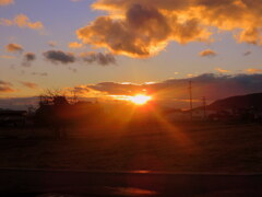 久しぶりの夕日