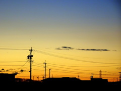 イブの朝焼け　