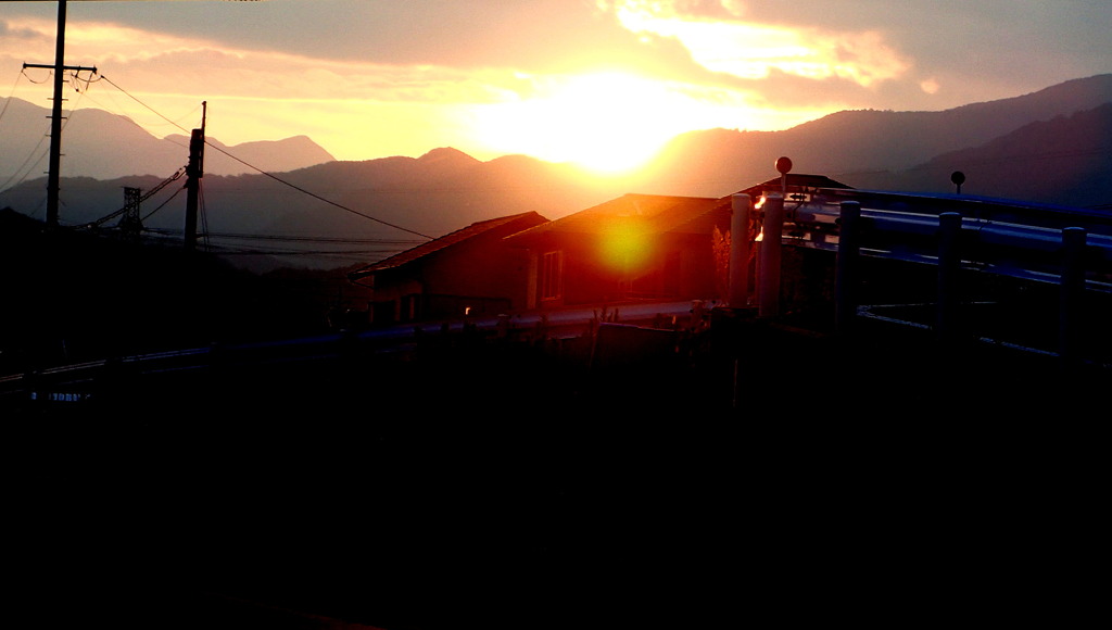 夕日