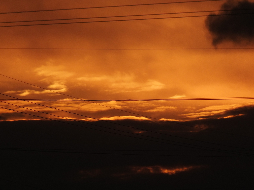 今日の夕空