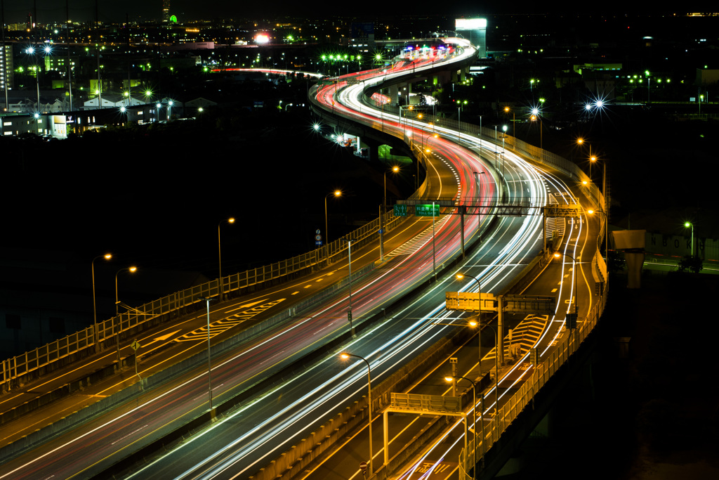 Night Expressway at Izumi-otsu SA