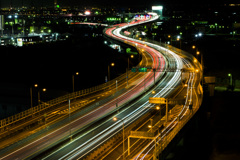 Night Expressway at Izumi-otsu SA