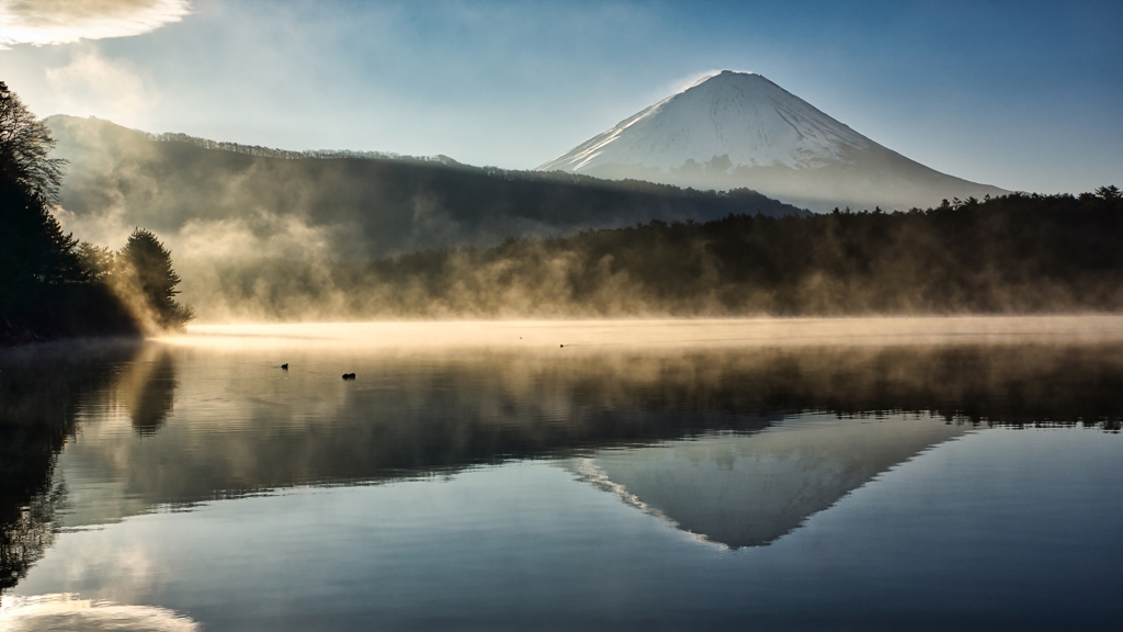 西湖の朝