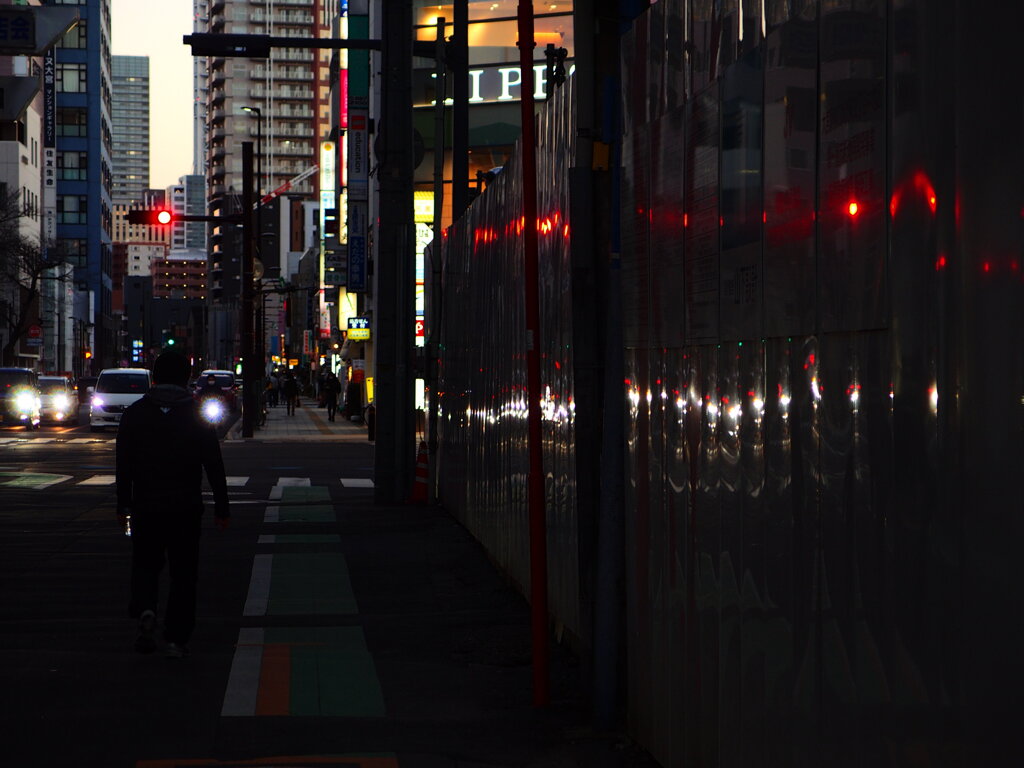 夕暮れ時の中山道