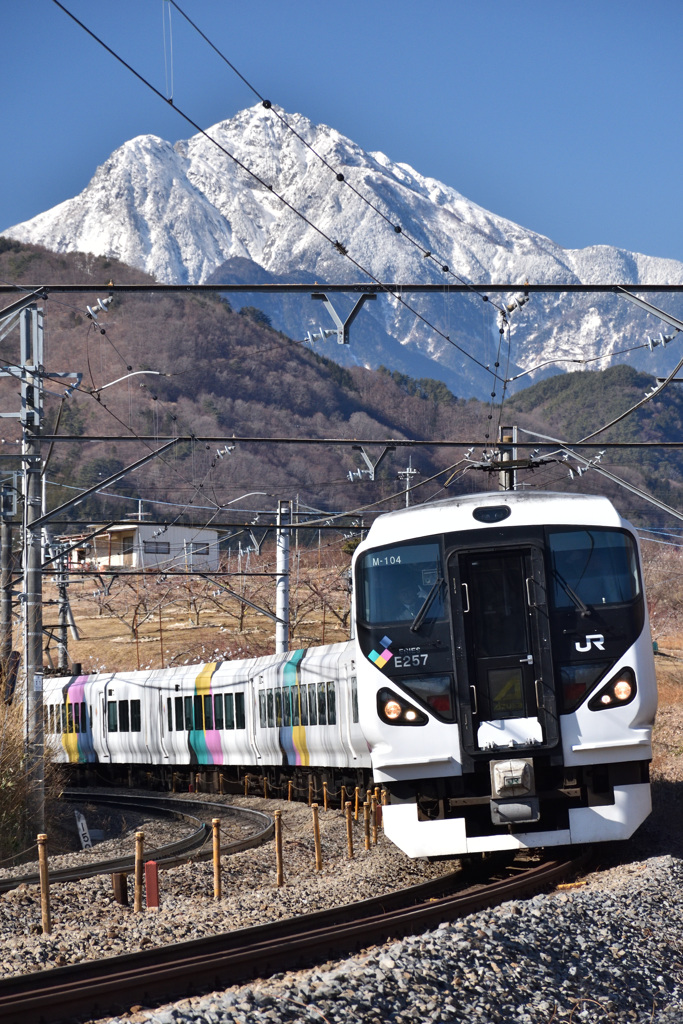 甲斐駒ヶ岳を背景に②