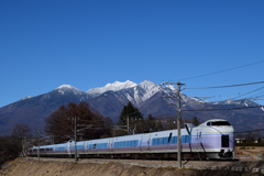 八ヶ岳を背景に②