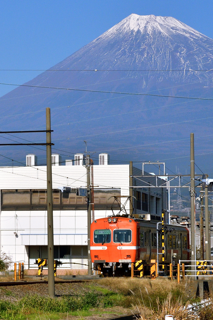岳南鉄道と富士山　２