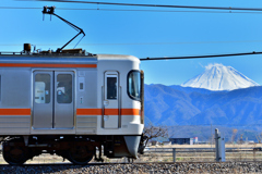 313系と富士山