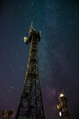 星と電波塔
